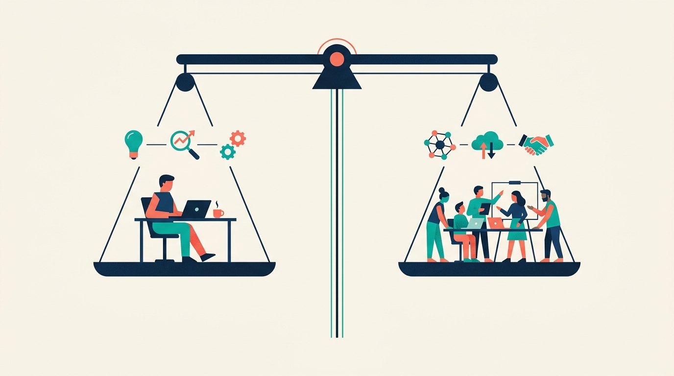 Side by side comparison of hiring a Frisco SEO agency versus a freelance SEO consultant